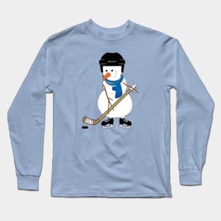 Hockey Snowman Long Sleeve T-Shirt